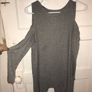 Aerie Cold Shoulder Long Sleeve Top